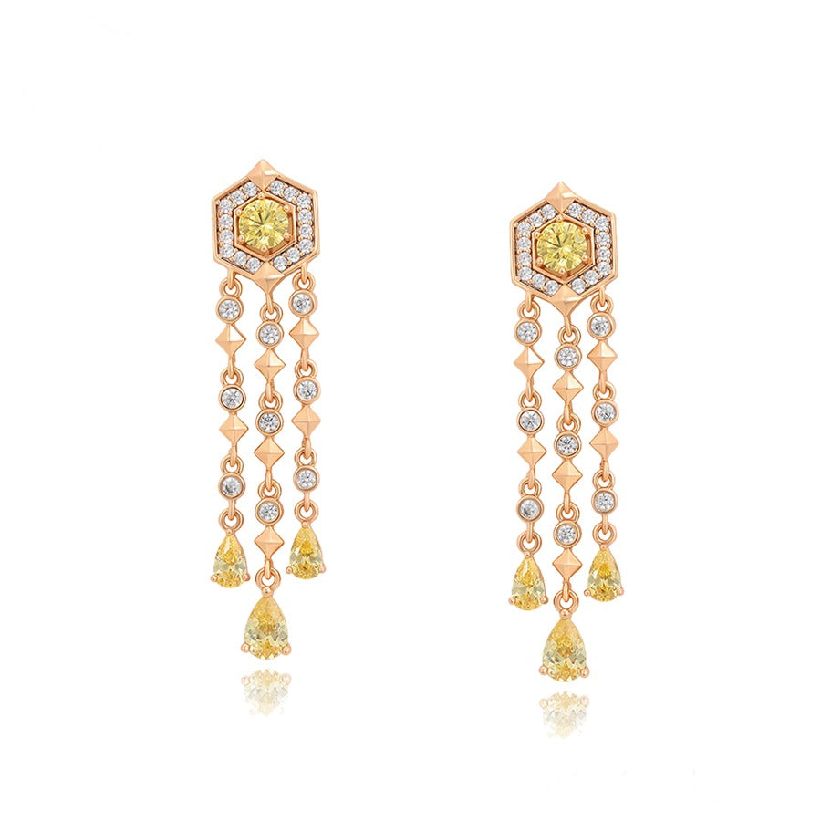 Topaz Chandelier Earrings Buy Best Dangler Earrings Online MINAKI