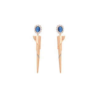 Sapphire Celestial Radiance Earrings
