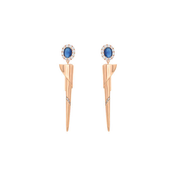 Sapphire Celestial Radiance Earrings