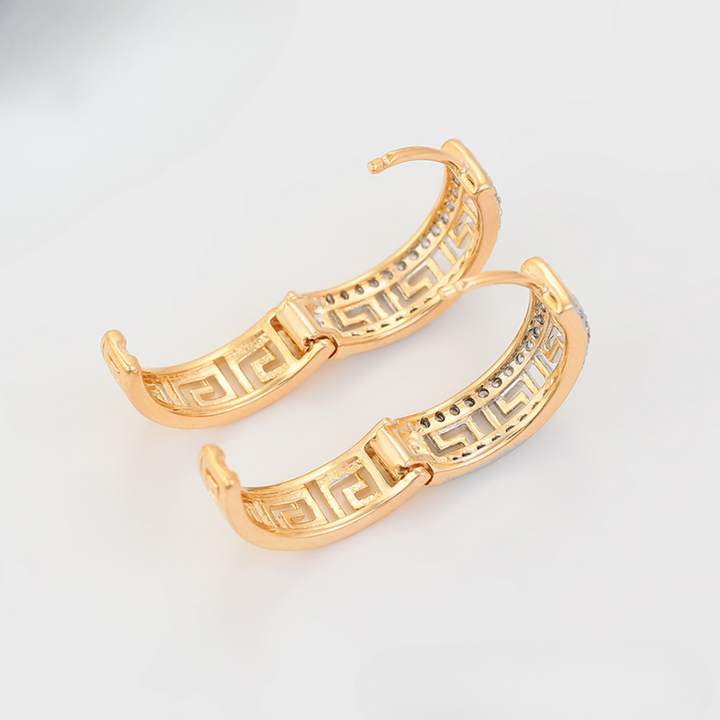 Minaki Maze Hoop Earrings