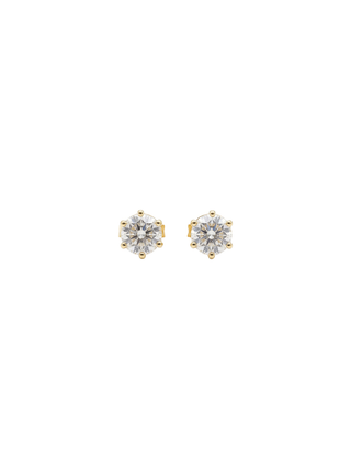 Solitaire Stud Earrings