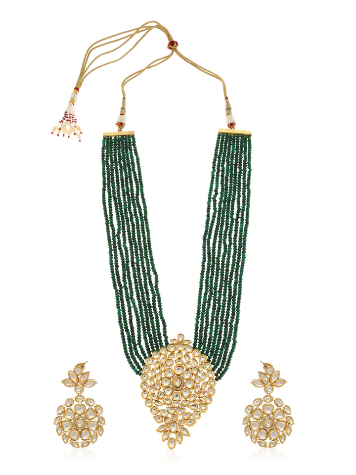 Minaki Kundan Long Necklace Set