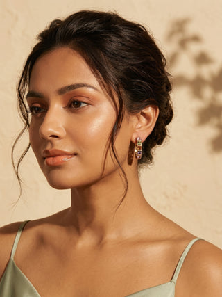 Gemma Rosa Hoop Earrings