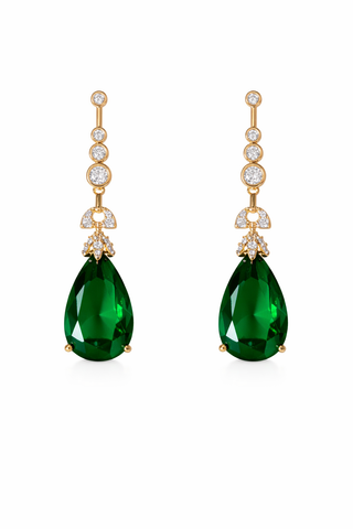 Malachin Dangler Earrings