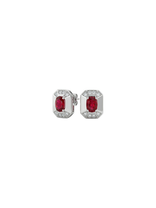 Rubine Stud Earrings
