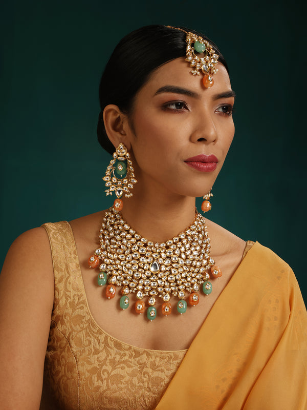Rupali Kundan Necklace Set