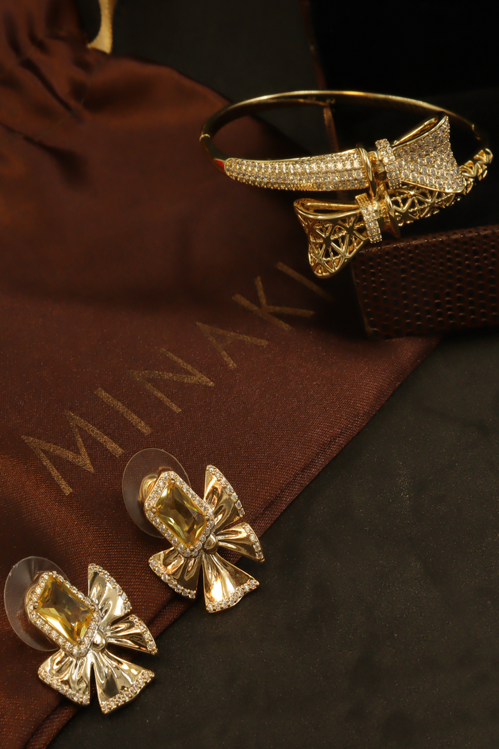 Minaki Celeste Bow Combo Jewelry Set