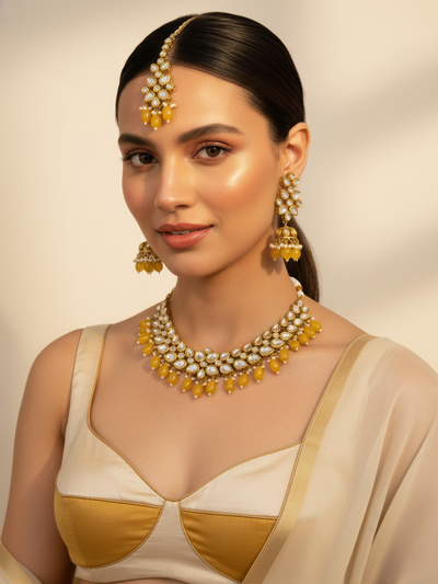 Aab-e-Aftaab Collar Set - Minaki