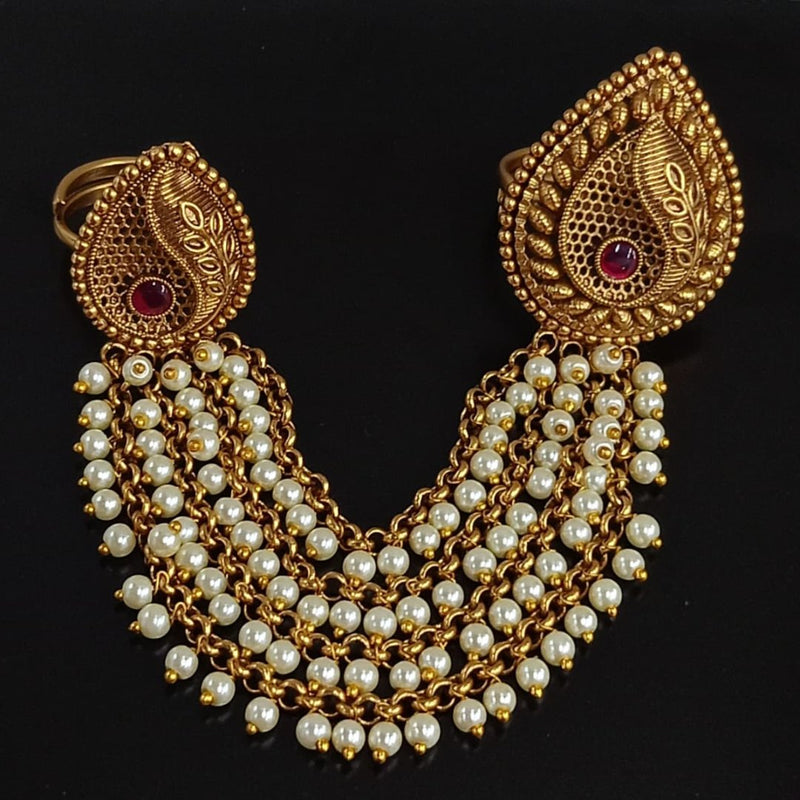 Aaravi Temple Ring - Minaki