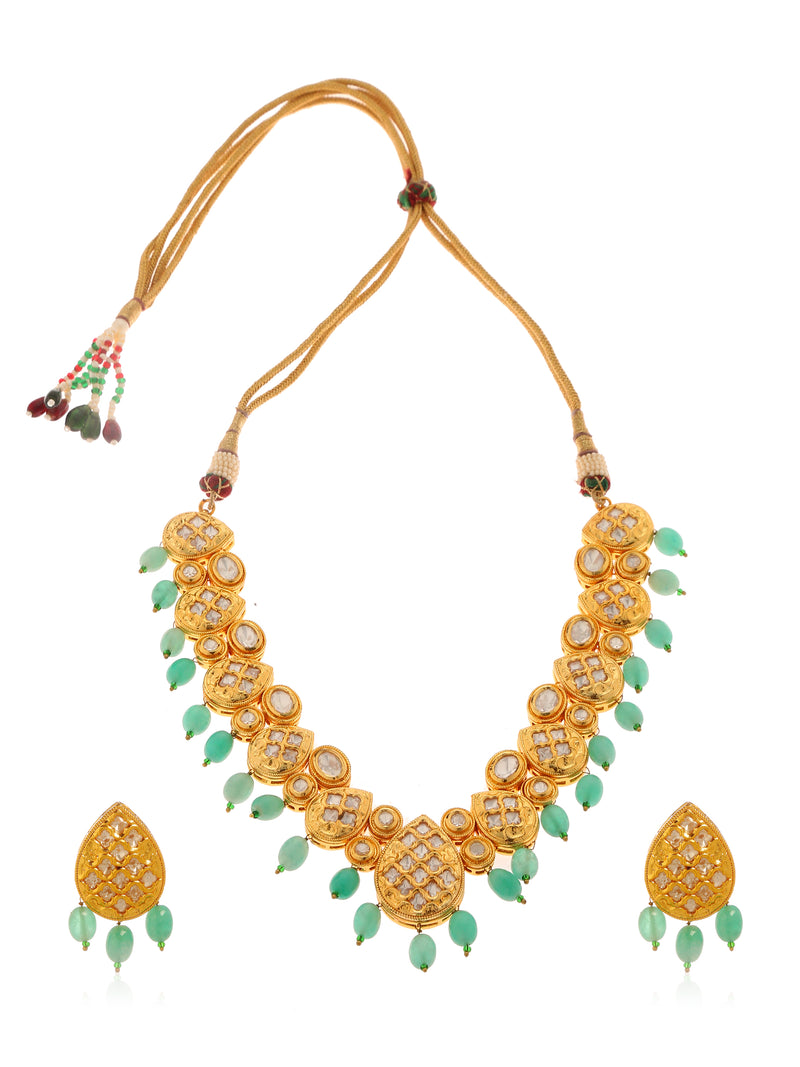 Ammena Kundan Necklace Set - Minaki