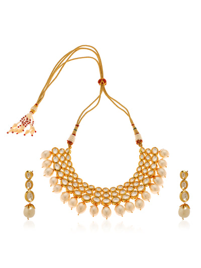 Anya Kundan Necklace Set - Minaki