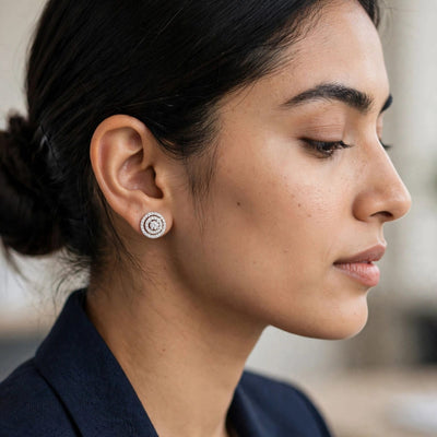 Aquarina Stud Earrings - Minaki