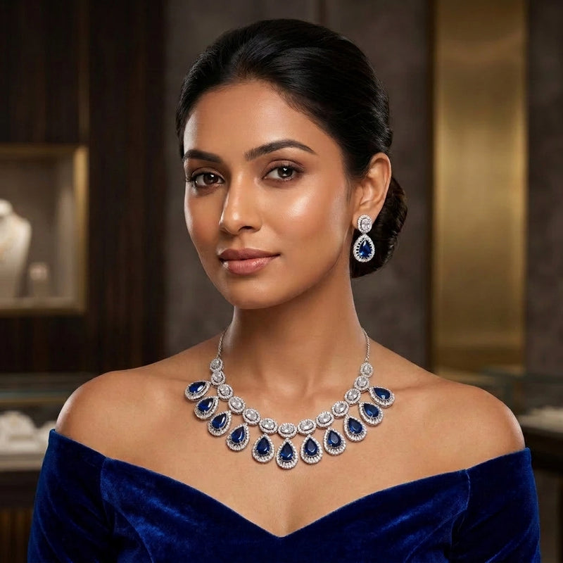 Azure Necklace Set - Minaki