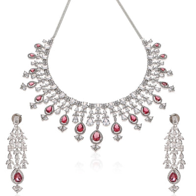 Blush Elegance Necklace Set - Minaki