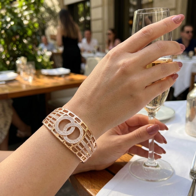 Bold and Beautiful Bangle Bracelet - Minaki