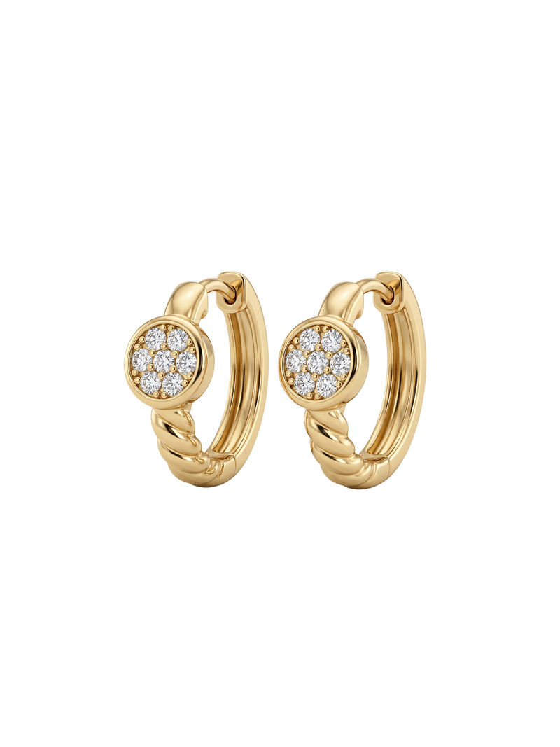 Carminelle Huggie Hoops - Minaki