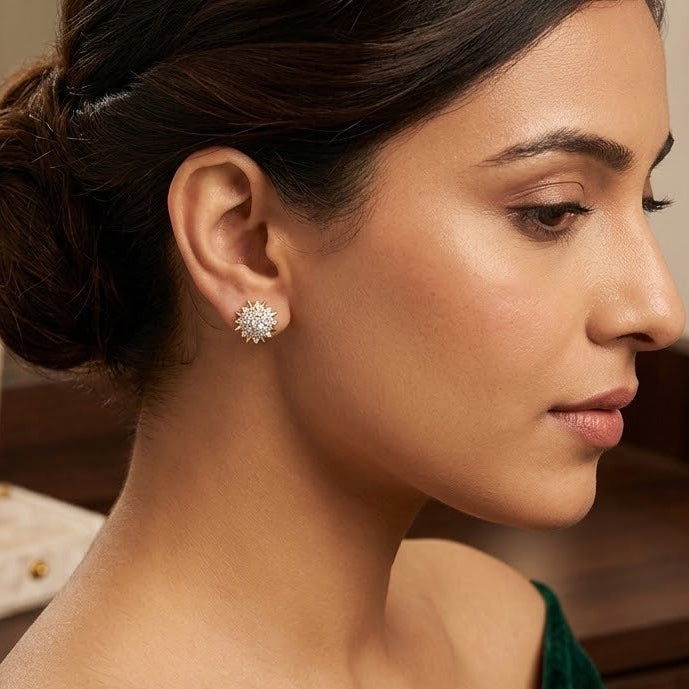 Celestia Luxe Stud Earrings - Minaki