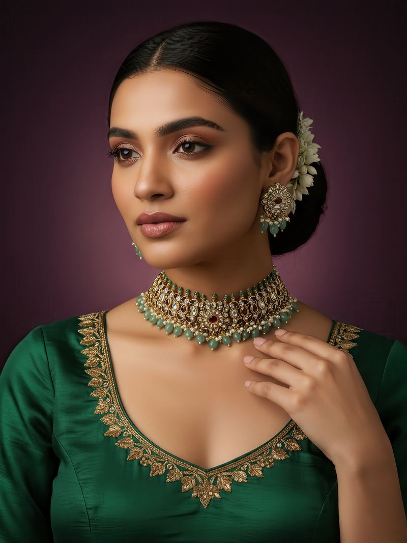 Chaitanya jewellery set - Minaki
