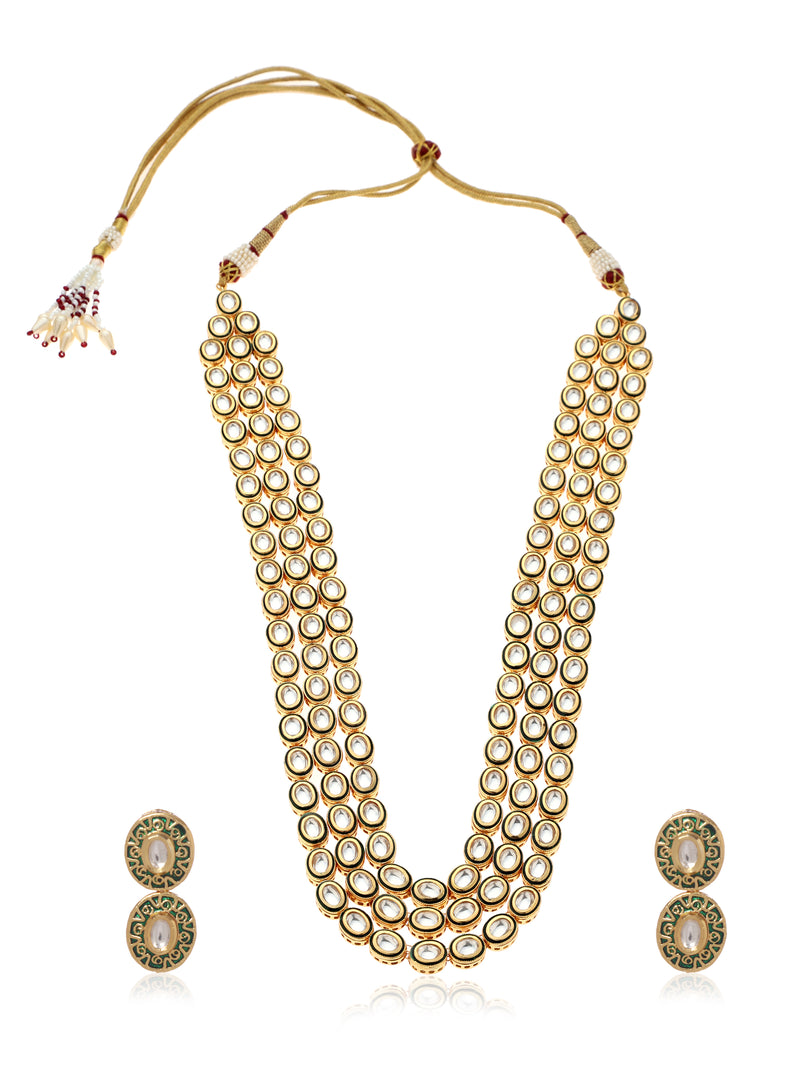 Chandrika Long Kundan Set - Minaki
