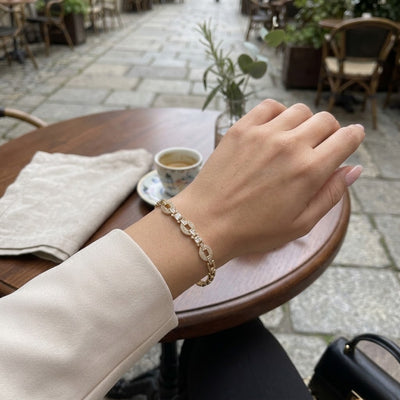 Chrysantha Tennis Bracelet - Minaki