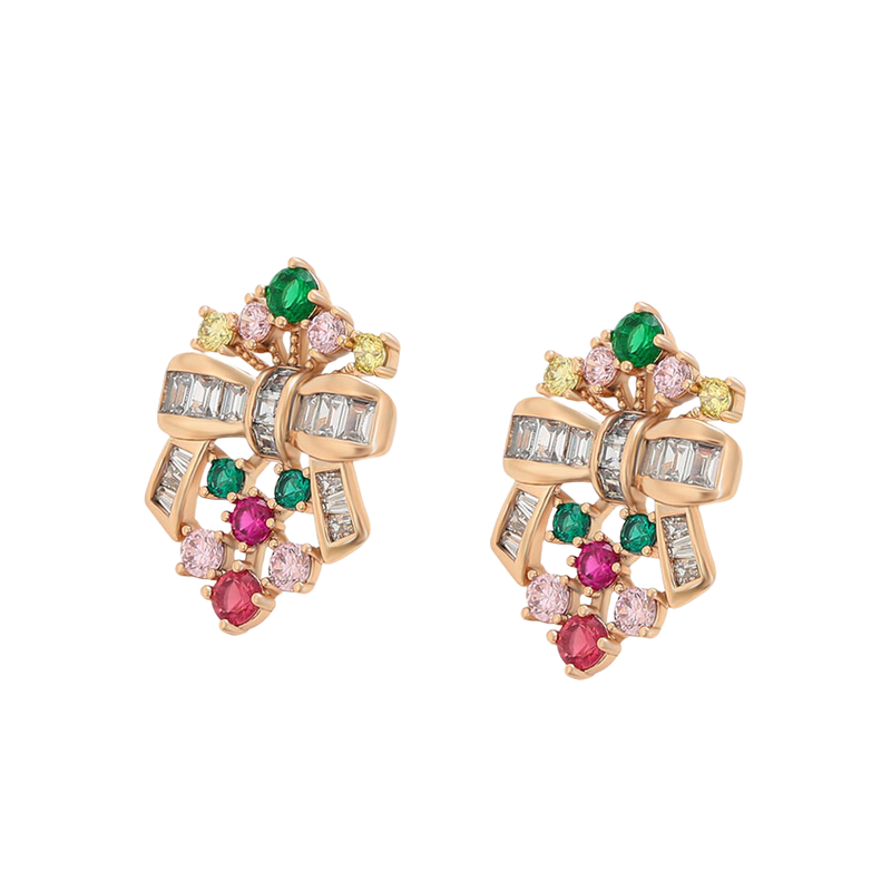 Crystal Cascade Earrings - Minaki
