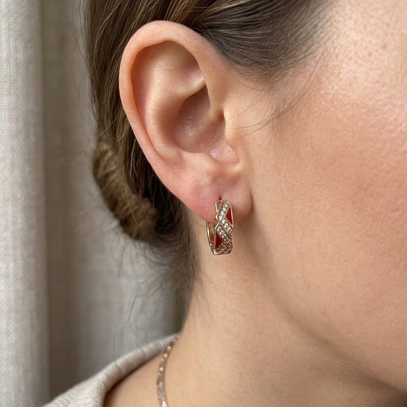 Crystelle Hoop Earrings - Minaki