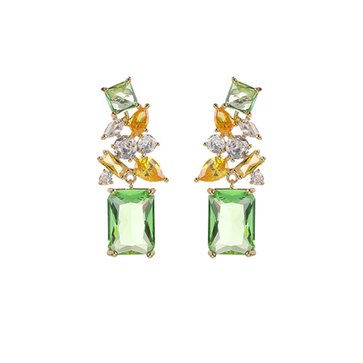 Emerald Glow Earrings - Minaki