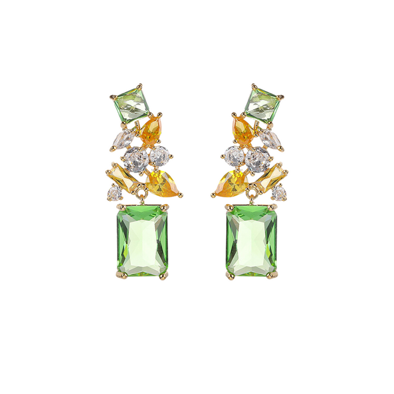 Emerald Glow Earrings - Minaki