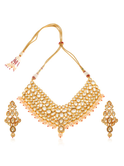 Falak Kundan Necklace Set - Minaki