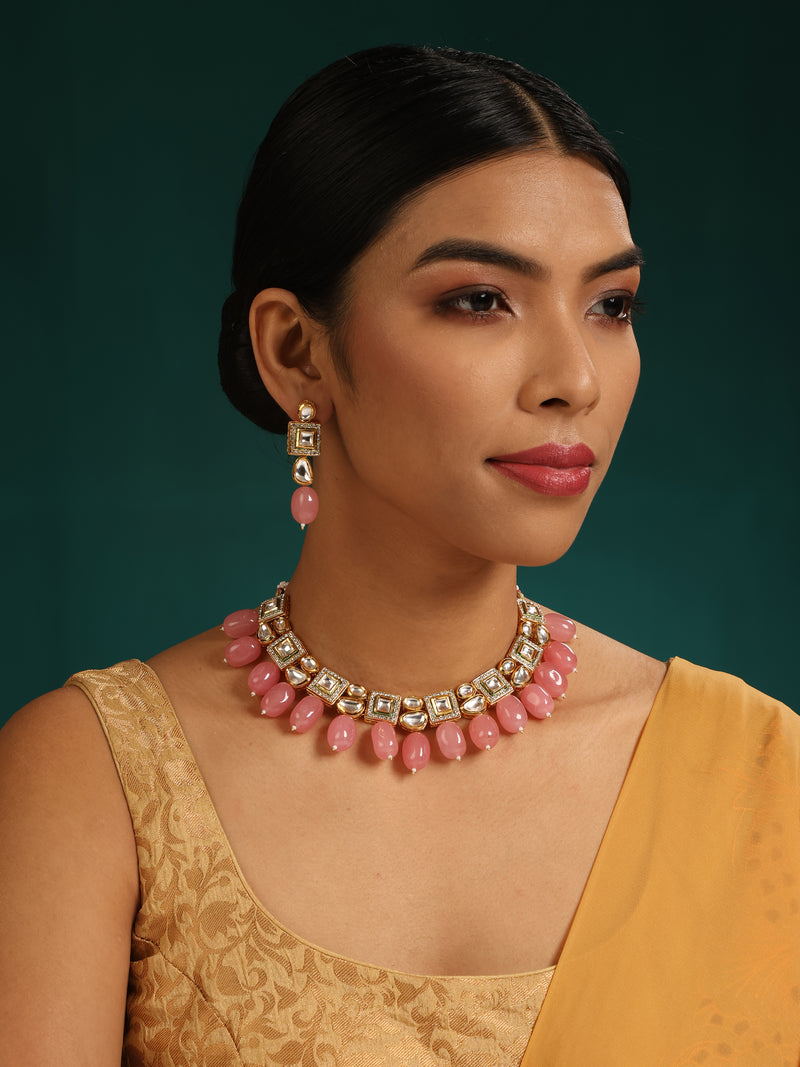 Falguni Kundan Necklace Set - Minaki