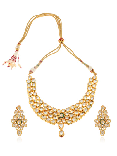 Fariba Kundan Necklace Set - Minaki