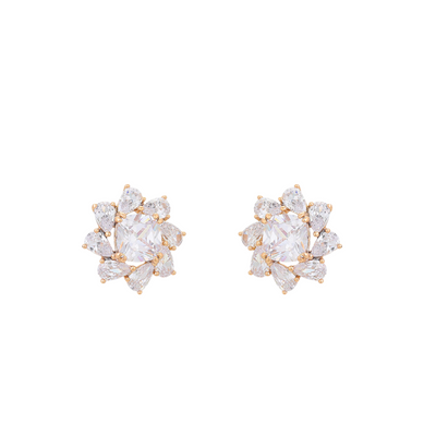 Floral Flourish Diamond Drops - Minaki