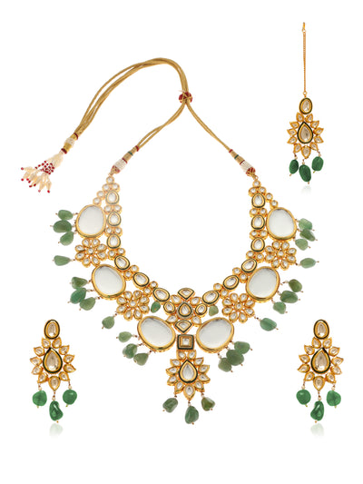 Ganika Kundan and Polki Choker Set - Minaki