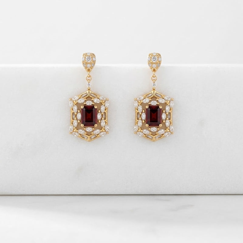 Gemmon Drop Earrings - Minaki