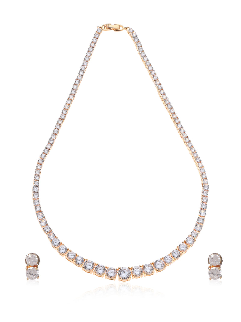 Glacia  Gold Necklace Set - Minaki