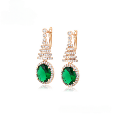 Glisten Of Forest Earrings - Minaki