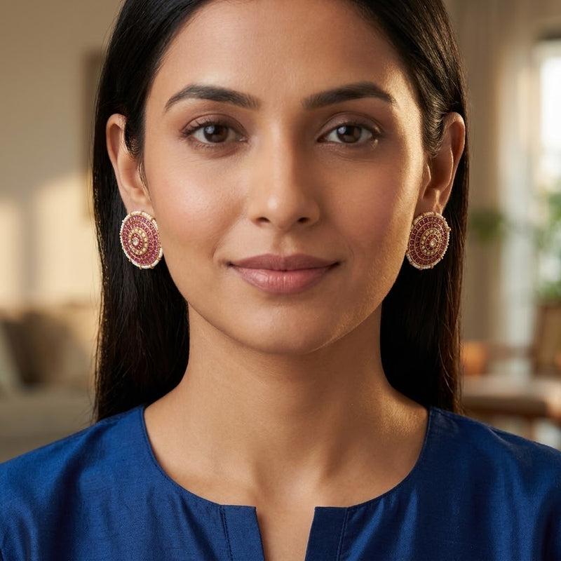 Gulabi Suryakant Earrings - Minaki