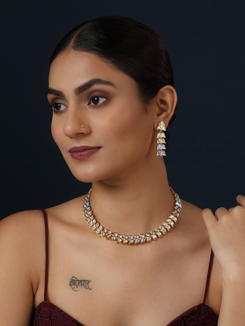 Gulbahar Polki Choker Set - Minaki