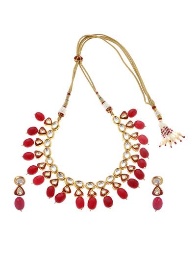Gulrukh Kundan Collar Set - Minaki