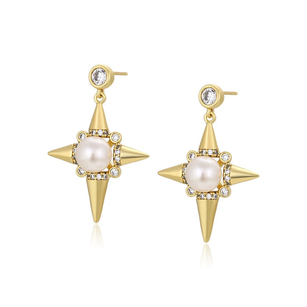 Stary Pearl Earrings