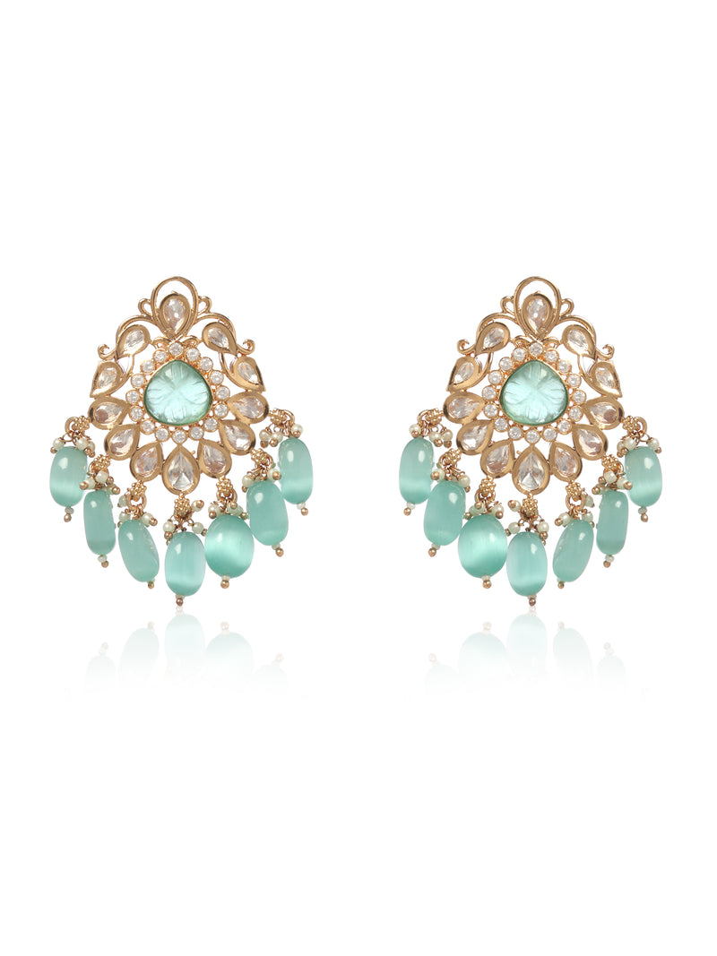 Ishqiya Kundan Earrings - Minaki