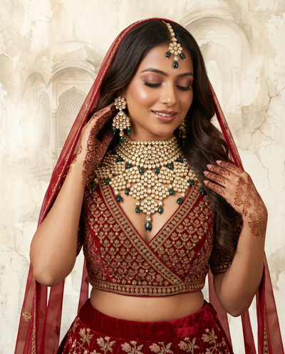 Jahan-e-Hara Collar Choker - Minaki