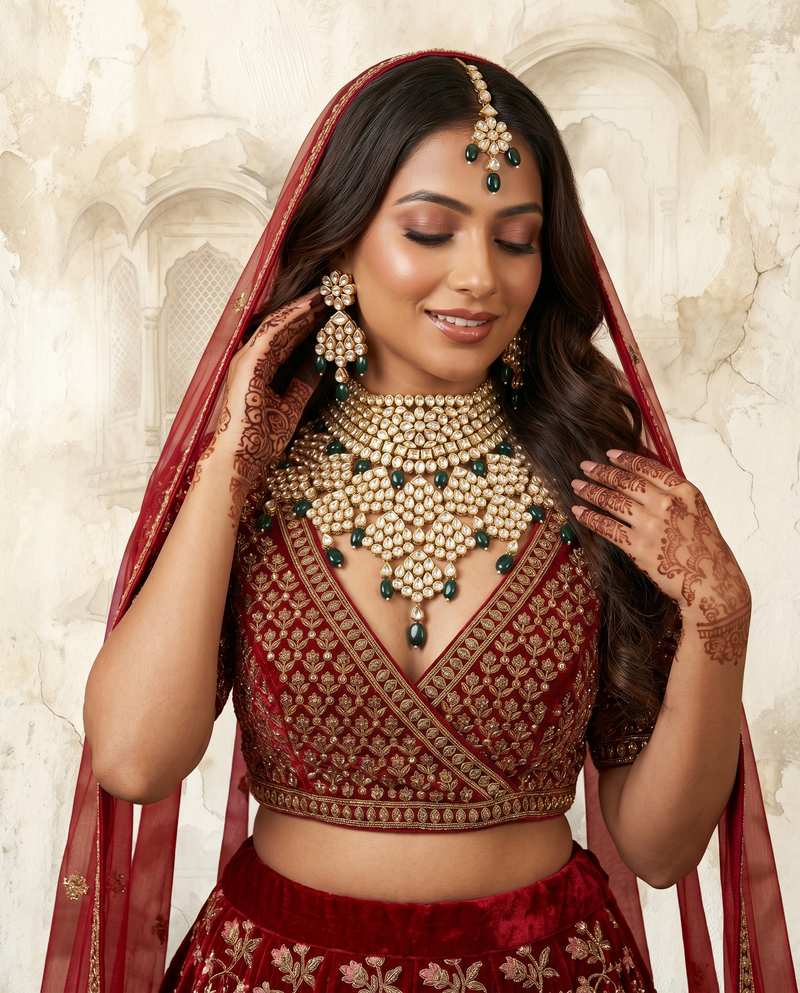 Jahan-e-Hara Collar Choker - Minaki