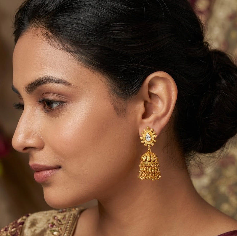 Kanchan Jhumka Earrings - Minaki
