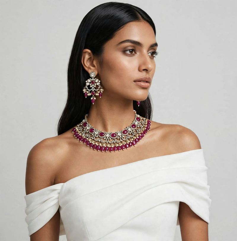 Kanti Vintage Ruby Set - Minaki