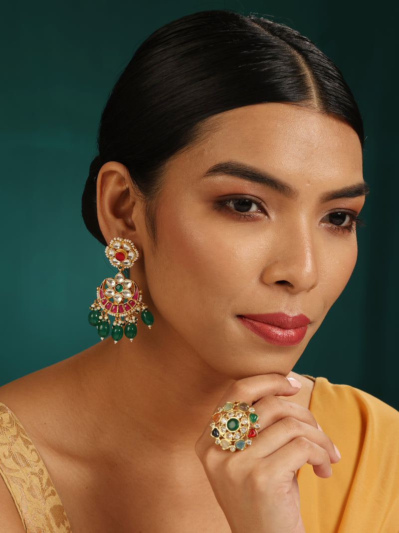 Kudan Chandbali Earrings - Minaki
