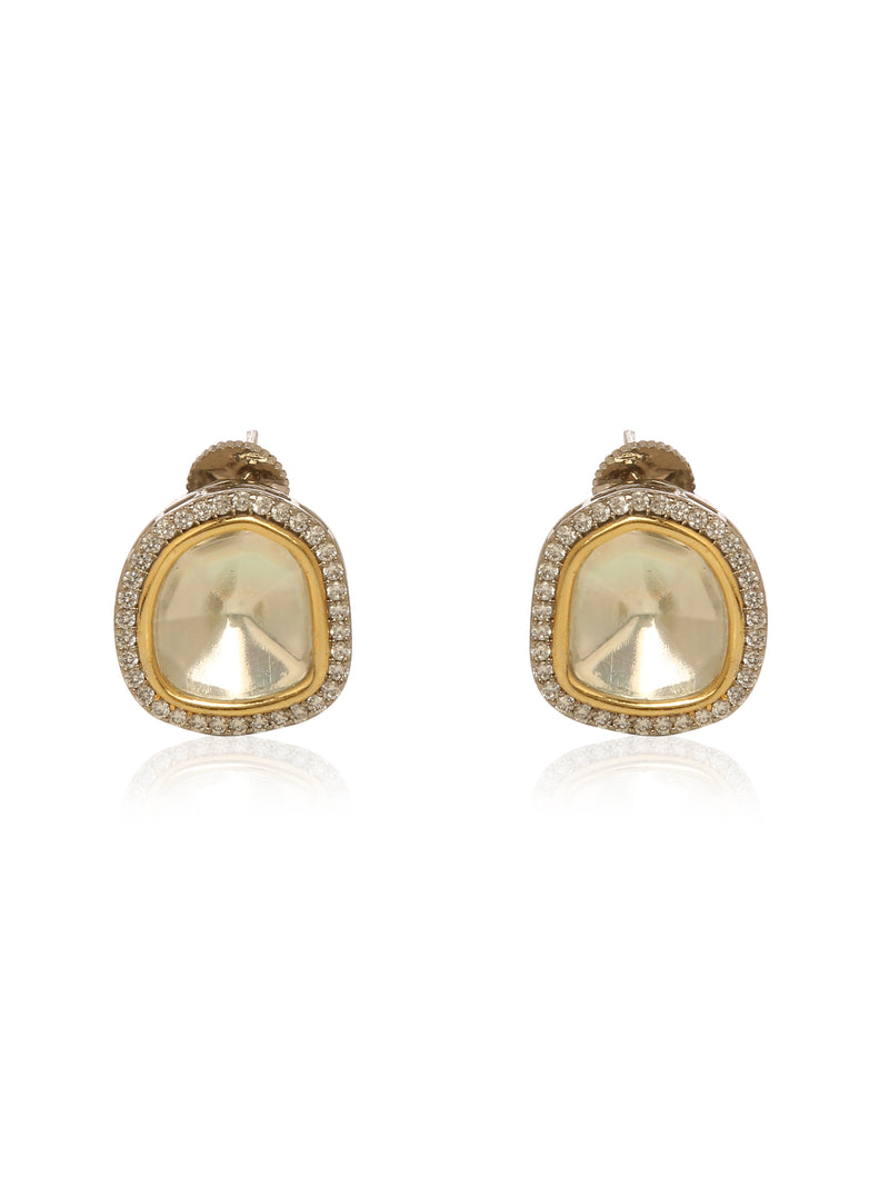 Kudan/Polki Stud Earrings - Minaki