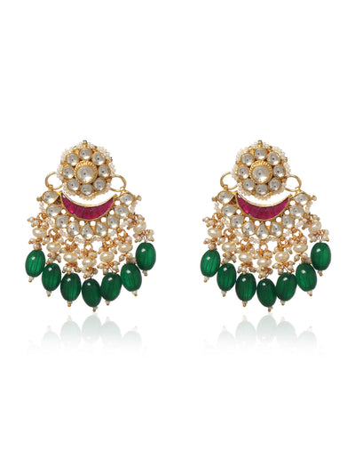 Kundan Chandbali Earrings - Minaki
