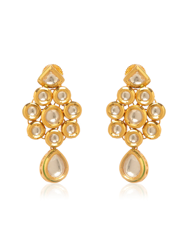 Kundan Dangler Earrings - Minaki
