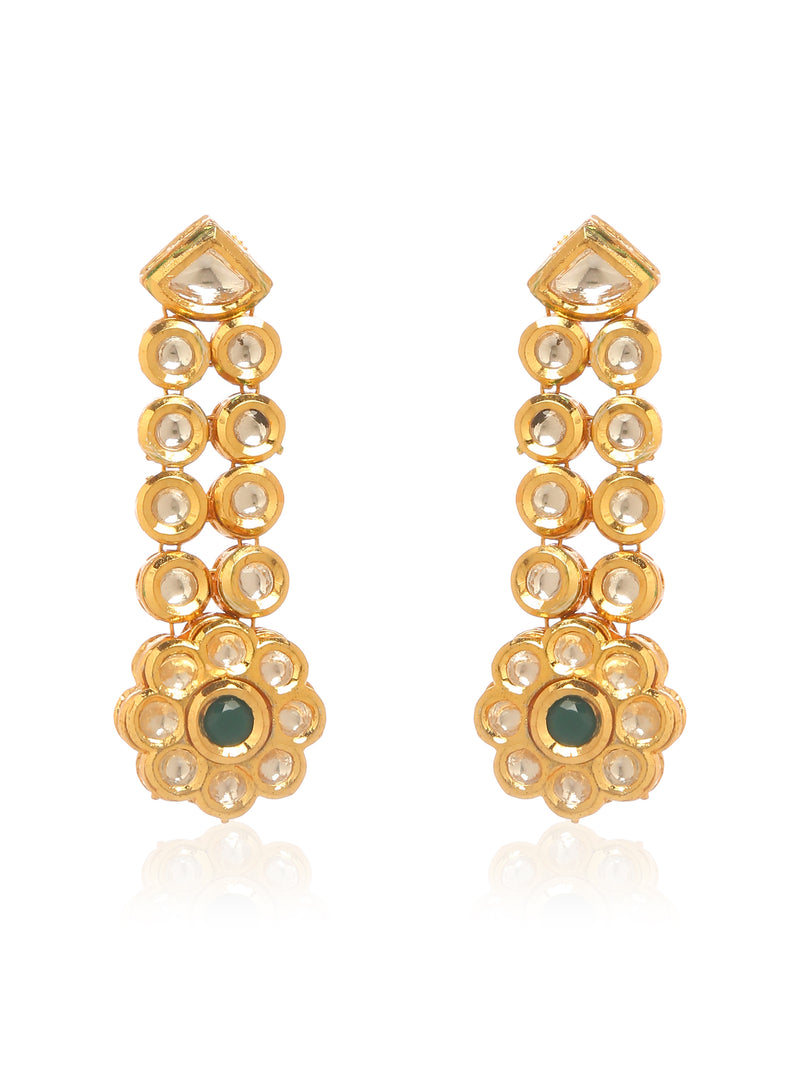 Kundan Dangler Earrings - Minaki